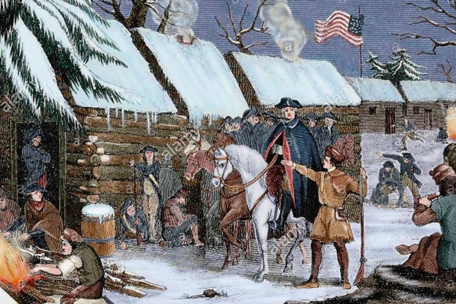 american-revolutionary-war-1775-1783-george-washington-1732-1799-visits-G3PA64